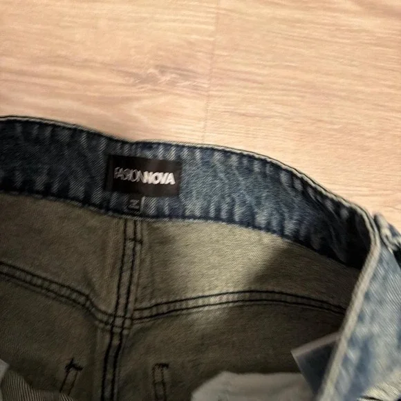 26x30 Mud Wash Baggy Wide Leg Distressed Jeans Y2K Vintage 2000s - Picture 3 of 6